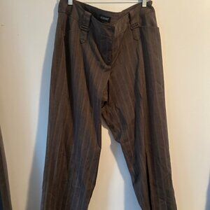 Lane Brayant Brown Tweed stripe Flare pants, size 18
